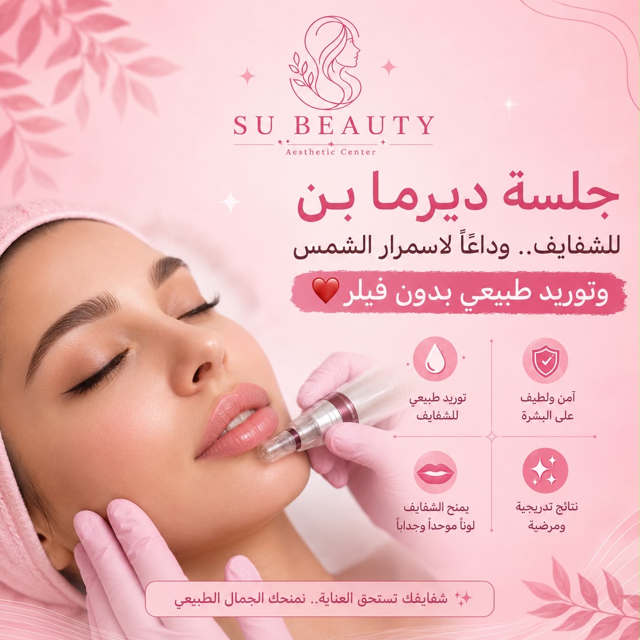 جلسة الدرما بن للشفايف